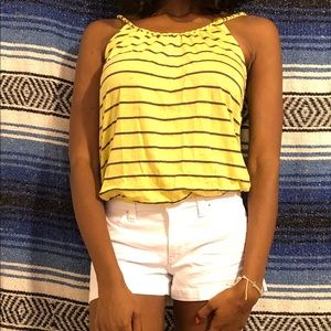 Striped Yellow Tank Top